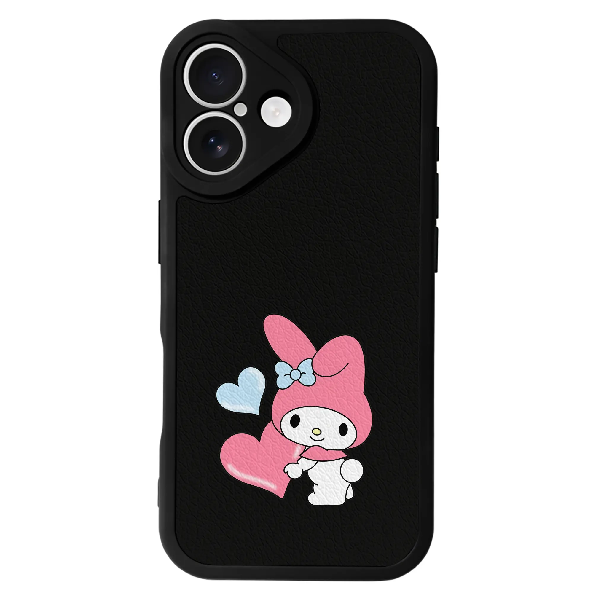 サンリオ グッズ,マイメロディ - IPhone 16シリーズ対応 ・ シリコンスマホケース ・ レザー調 ・ 高精度フィット ・ 耐衝撃 ・ ワイヤレス充電対応 ・ 精密カット